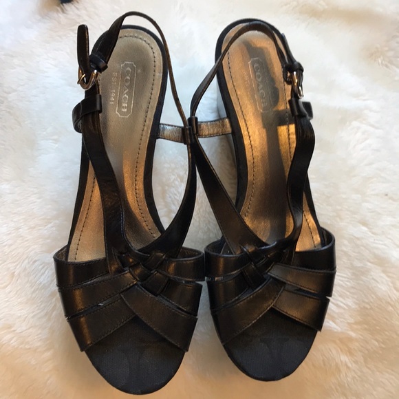 Coach wedges - Picture 1 of 8
